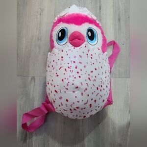 NEW Hatchimals Plush Pink Owl Backpack